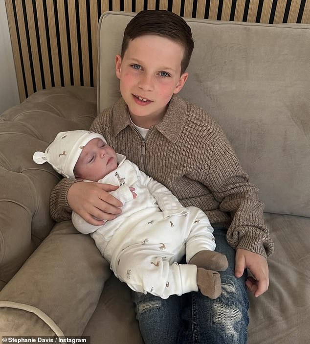 Along with Samuel, Stephanie is also mother to seven-year-old son Caben who she had with her ex Jeremy McConnell