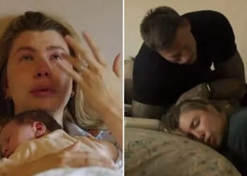 Olivia Bowen fans break down in tears watching traumatic scenes as she recounts near-fatal labour