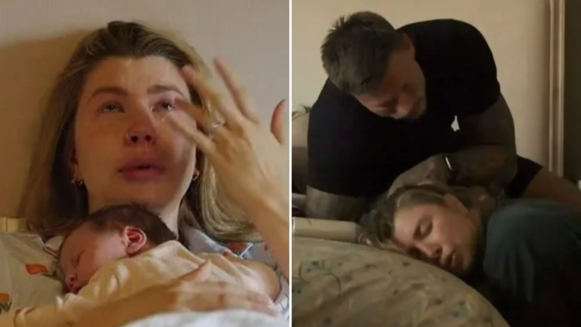 Olivia Bowen fans break down in tears watching traumatic scenes as she recounts near-fatal labour