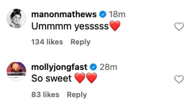 Aniston's friends and followers appeared thrilled for the actress, with one writing, 'This version of you is my fav! Healthy, happy, successful and in love! You really deserve this Jen!'