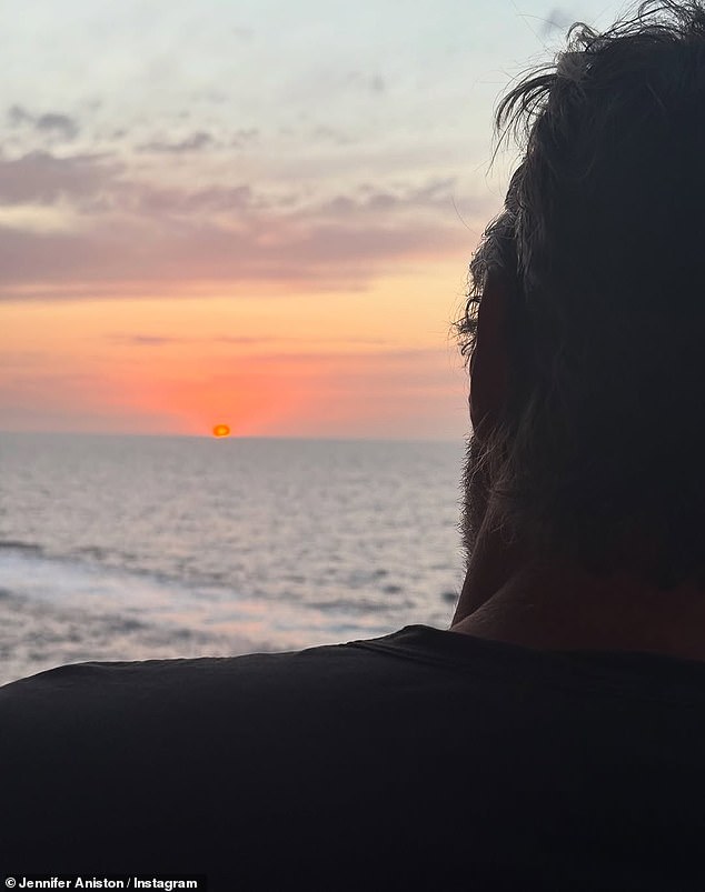 Last month, Aniston shared a carousel of images recapping her summer - including one photo which appeared to feature her new man