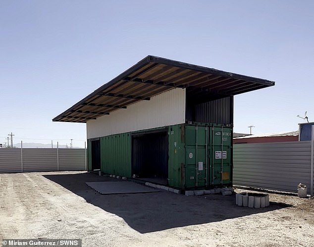 The pair purchased a 200-square-metre plot with the plans to build a new home from a shipping container for just $35,000 (£26,652)