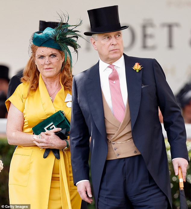 It is understood Sarah Ferguson, seen with Andrew at Royal Ascot in 2019, will make her own living arrangements