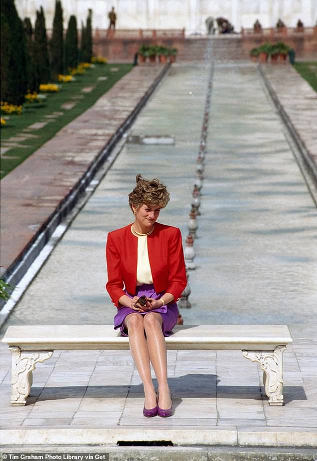 Morton likened Diana's downcast mood in Seoul to the couple's notorious trip to India earlier that year. The late Princess had been pictured sat alone on a bench outside of the Taj Mahal, meant to be a symbol of eternal love, while her husband attended a business meeting