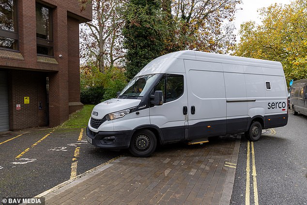 A van thought to be carrying suspect Anthony Williams arrived at Peterborough Magistrates' Court earlier this morning