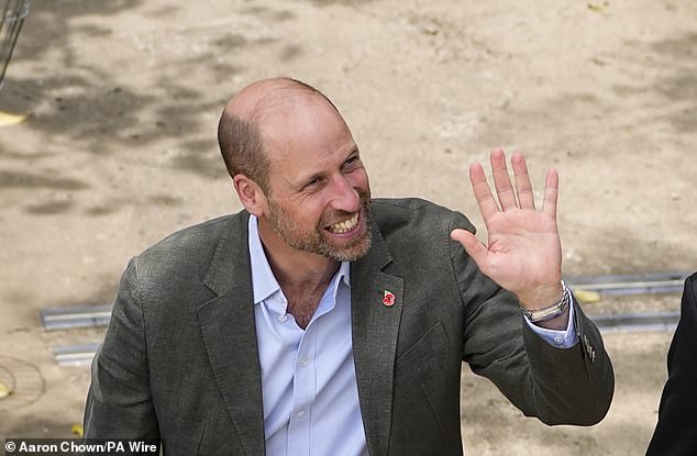 The Prince of Wales waves on day one of his visit to Brazil for the annual Earthshot Prize Awards