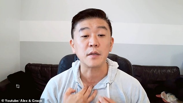 Kang still has a large scar on his neck where he thrust the knife in