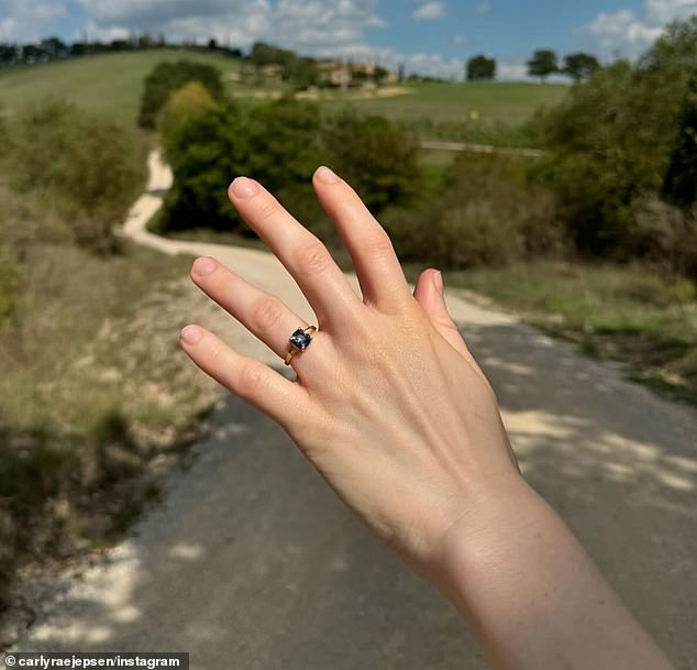 The couple became engaged when Cole popped the big question at Hotel Castello di Reschio in Umbria, Italy in September 2024