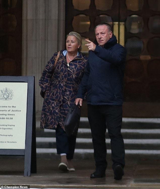Owners of the £2.3 million Oak Lodge Joanna and John Meager outside the High Court