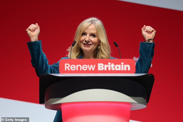 Brabin, pictured in September, was quickly ridiculed over her post