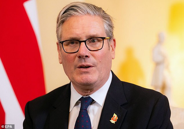 Sir Keir Starmer, pictured last month, warned Labour MPs on Monday night that the Budget would involve 'hard and serious decisions' but insisted they would be 'fair'