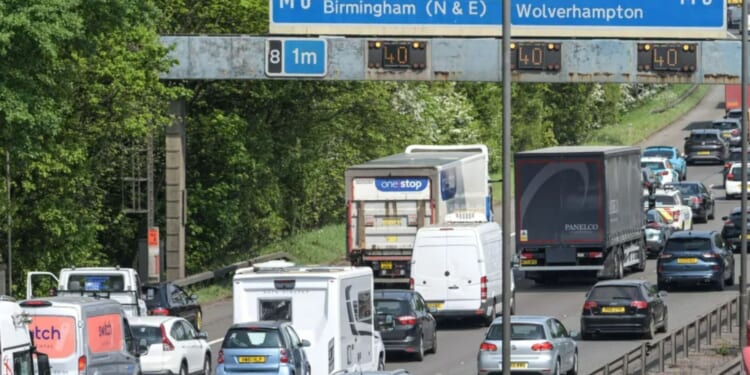 M6 shut with drivers facing rush-hour delays after horror crash between a lorry and a van