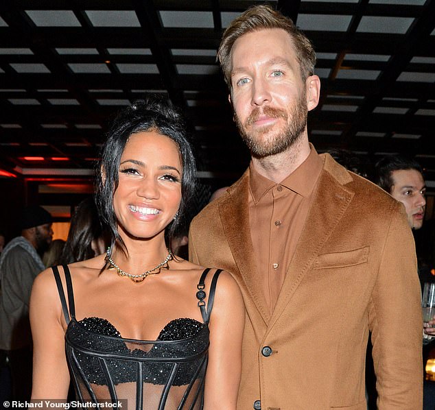 Broadcaster Vick Hope with her husband, the superstar DJ Calvin Harris