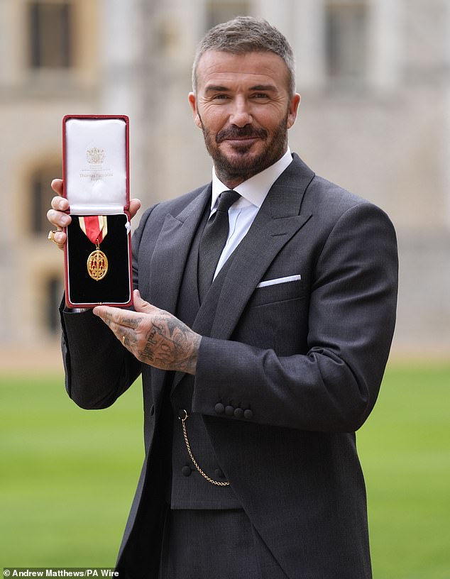 David could barely contain his glee at the accolade