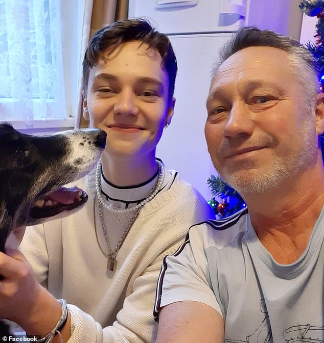 Jack's 'proud' father Martin (right) revealed that he 'loved' the ad and even shed a tear while watching it.