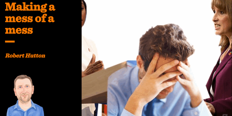 Making a mess of a mess | Robert Hutton