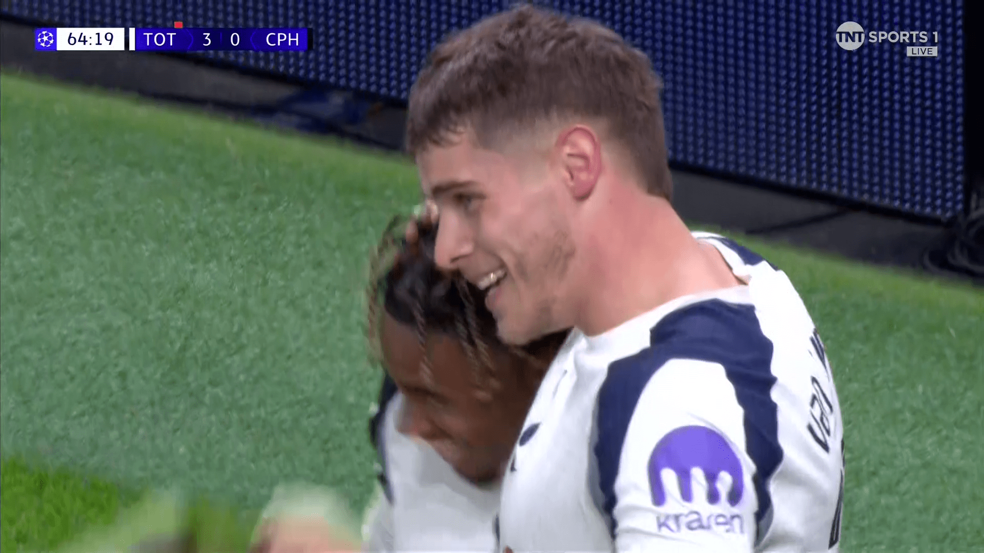 Micky van de Ven scores absolute worldie for Tottenham against Copenhagen after picking up the ball near his OWN BOX
