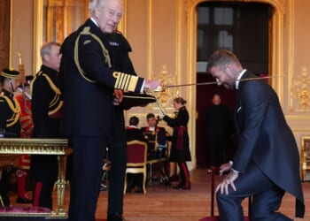 Tearful David Beckham opens up to The Sun on 'surreal' honour of being knighted by King after humble upbringing