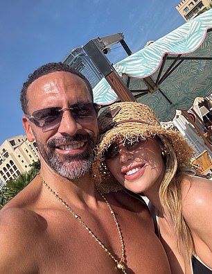Rio poses with his wife Kate for an Instagram picture