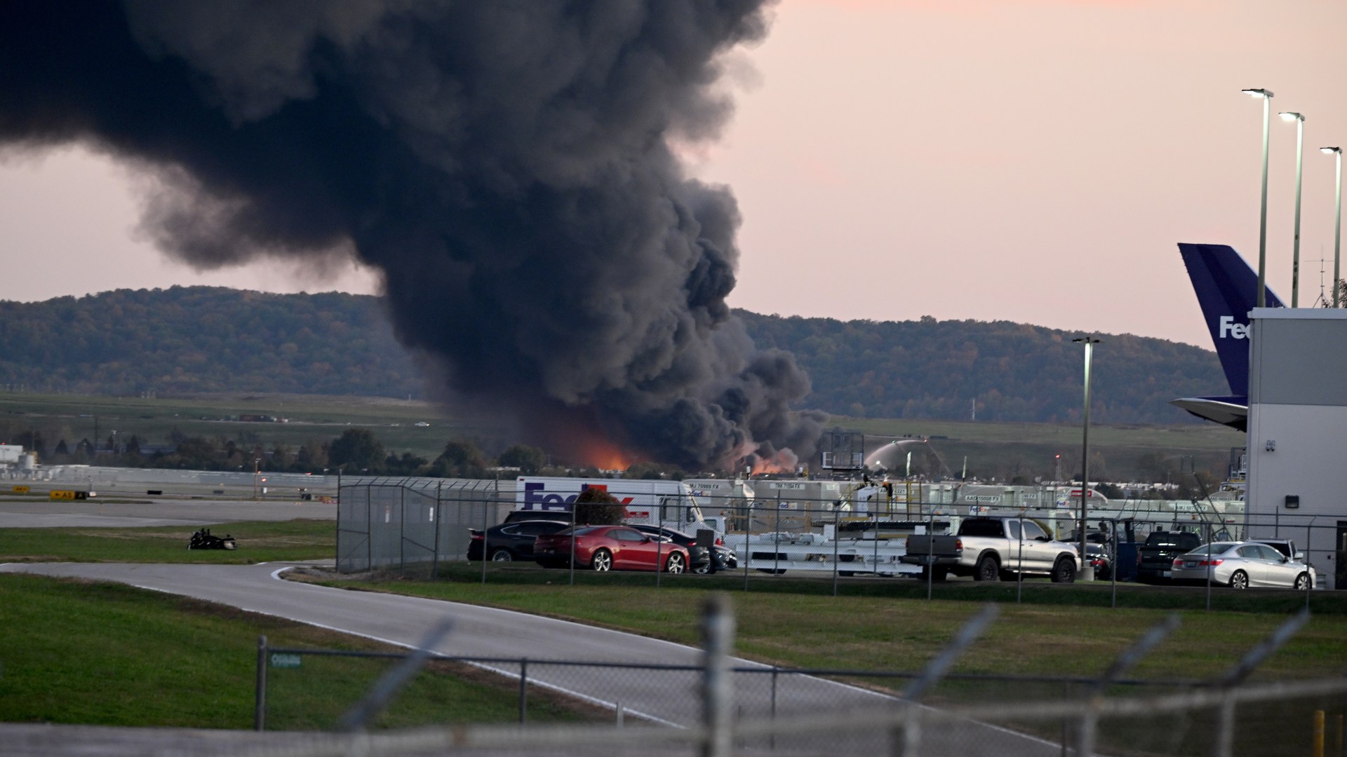Crashed plane was carrying 280,000 gallons of jet fuel as a shelter in place is issued around Louisville airport