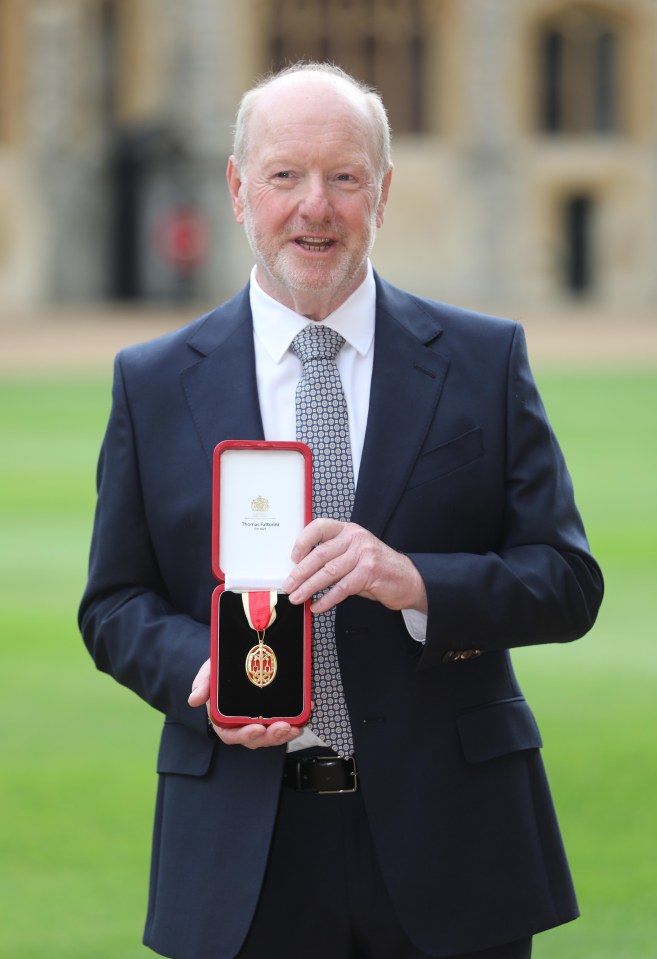Alan Bates receives his knighthood