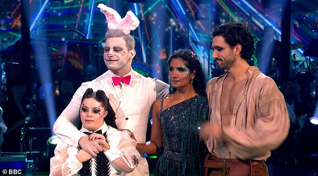 Ellie and Alja¿ ¿korjanec were the couple eliminated from the competition after the judges chose to save EastEnders actress Balvinder