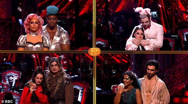 Insiders have told The Daily Mail the celebrities and their pro dance partners are now 'absolutely terrified' of being stranded in the final four positions during Sunday's results show