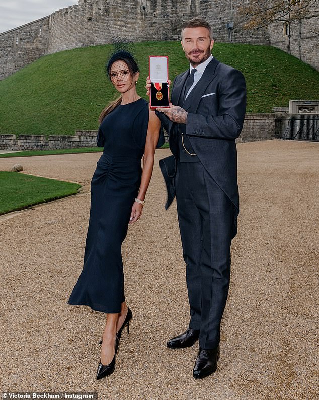 It comes as Victoria couldn't hide her pride as she gushed over David after he received a knighthood