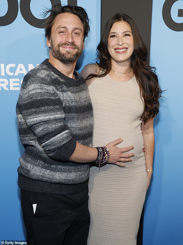 The couple - who tied the knot over a decade earlier in 2013 - are already parents to daughter Kinsey, six, and son Wilder, four; seen in September 2025