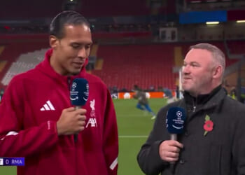 Virgil van Dijk calls out Wayne Rooney on live TV after Liverpool's statement victory over Real Madrid