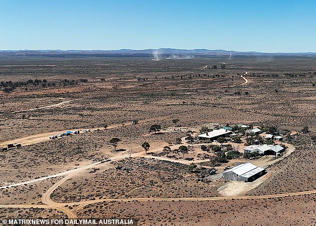 Pictured: The homestead where Gus Lamont went missing in September