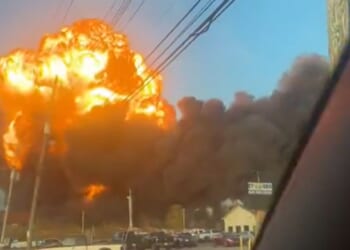 Terrifying moment huge plane crashes and erupts into giant fireball during take-off as at least 3 dead & more likely