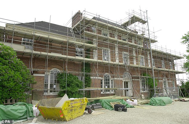 The home last underwent work in 2001 (pictured), in refurbishments that cost £1.5million
