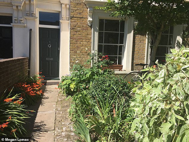 Before: Megan Lomax used to love her front garden laden with plants and flowers