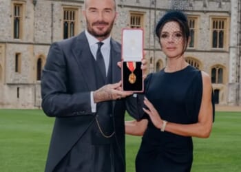 Victoria Beckham shares heartfelt tribute to 'humble and hardworking' husband David as he receives his Knighthood
