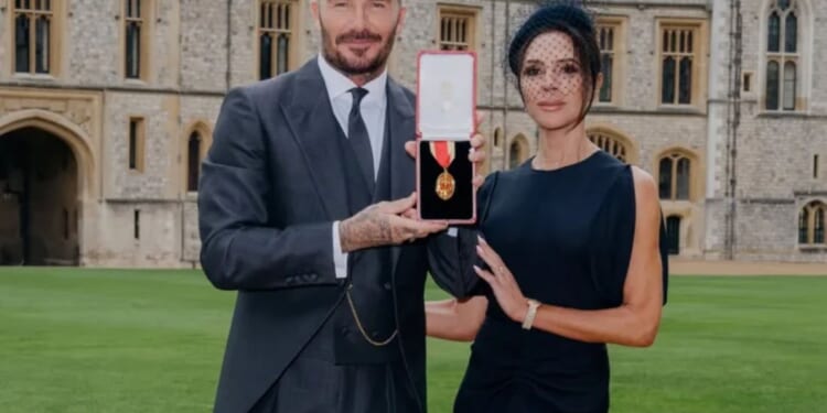 Victoria Beckham shares heartfelt tribute to 'humble and hardworking' husband David as he receives his Knighthood