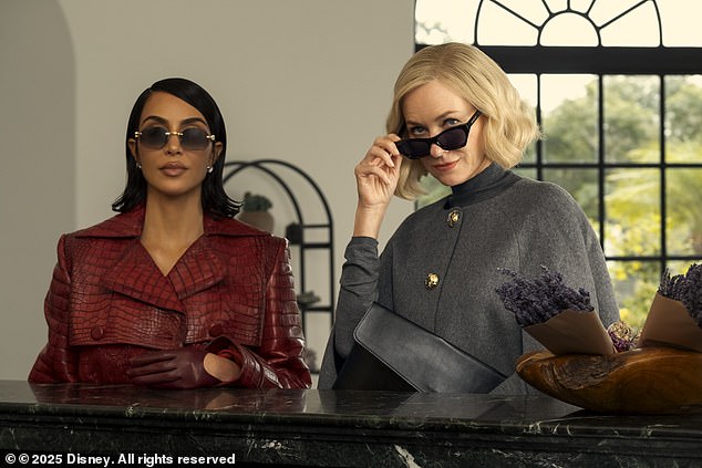 So far the show has earned a jawdropping 0% 'rotten' rating on review aggregator website Rotten Tomatoes; pictured Kardashian and Naomi Watts