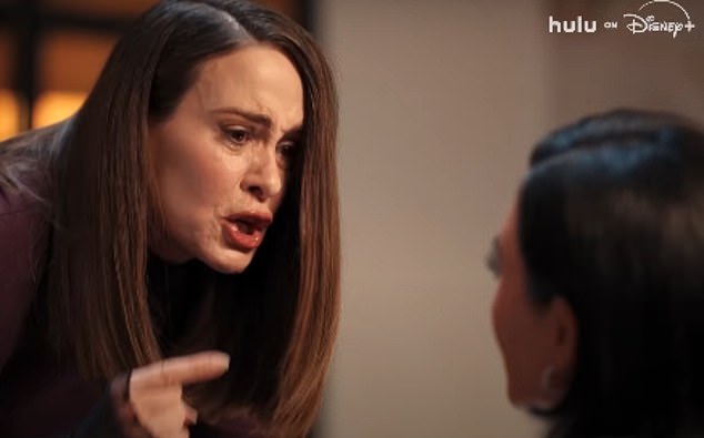 The Times' Ben Dowell declared in his zero star review: 'This may be the worst TV drama ever' whilst USA Today decided the drama was at the very least 'the worst TV show of the year'; pictured Sarah Paulson