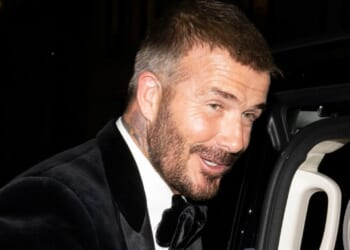 Sir David Beckham celebrates his knighthood with proud wife Victoria as he parties with kids and Gordon Ramsay