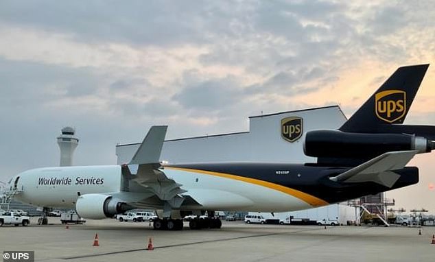 The crash involved a UPS MD-11 plane with three crew members onboard
