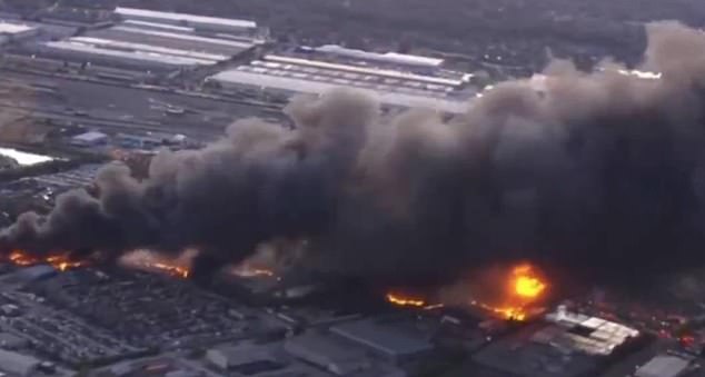 The MD-11 plane exploded around 5.15pm as it departed Louisville Muhammad Ali International Airport