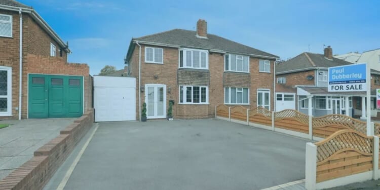 Three-bed semi detached home goes on the market for £300k... but hides VERY disturbing decorations inside