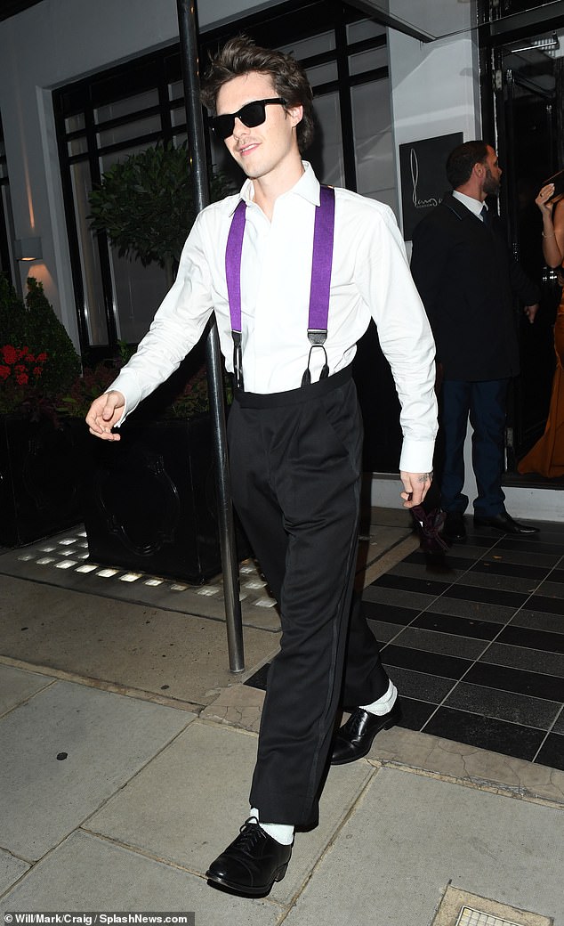 ‘As David’s best friend, Gordon decided the best gift was to throw him a wonderful dinner,' an insider spilled, with David's children among the VIP guests; pictured Cruz Beckham