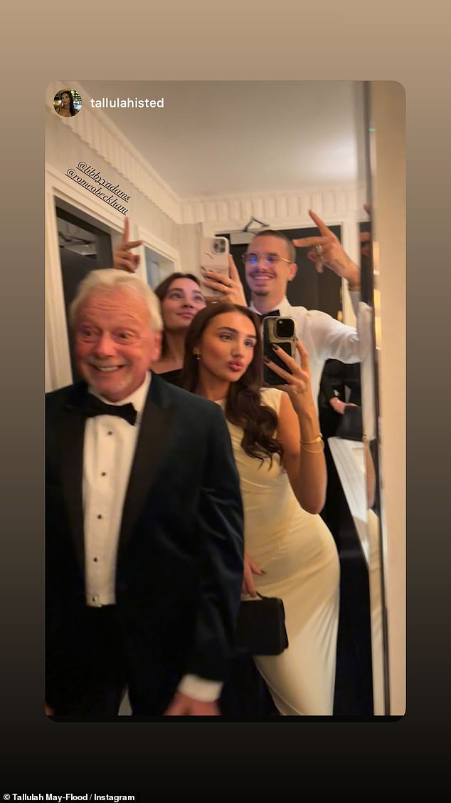 Victoria's nieces Libby Adams and Tallulah Isted  posed for bathroom selfies with Anthony Adams and Romeo