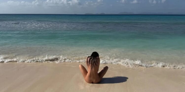 Kendall Jenner goes totally nude on the beach during 30th birthday trip to private island