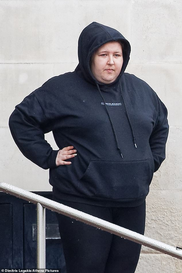 James (pictured) was a victim of domestic abuse and had been educated twice on how to spot signs of an abuser, but she chose to prioritise her relationship with Bevan over her child's safety, the court heard previously