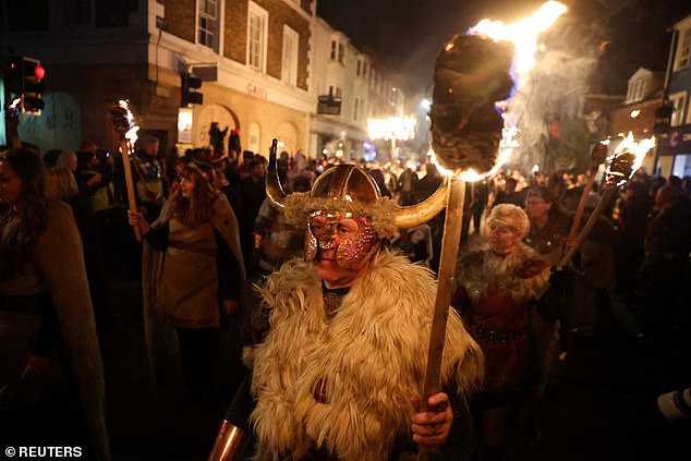 Lewes Bonfire Night in Sussex is one of the largest and best known in the UK, attracting huge crowds to the town centre