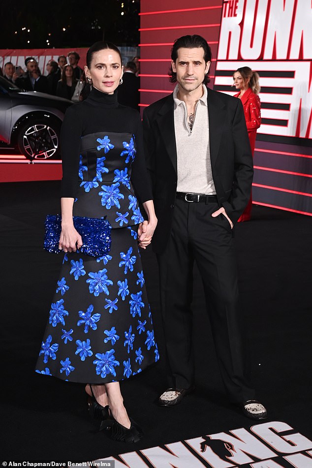 Hayley was joined by her dapper fiancé Ned Wolfgang Kelly as they held hands on the carpet