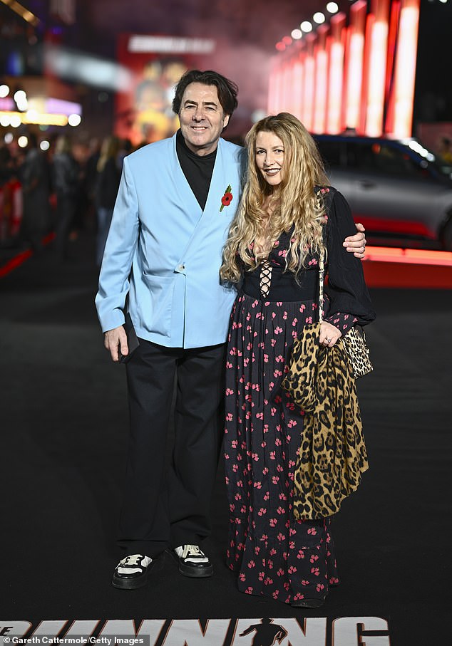 Jonathan Ross and Jane Goodman beamed on the red carpet
