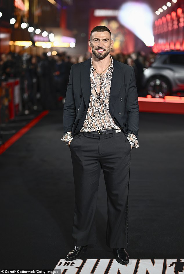 Jake Quickenden cut a stylish figure for the event